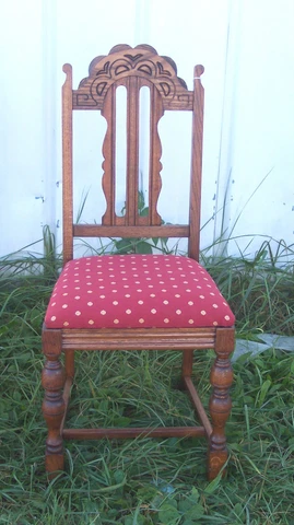 Quartersawn Oak Carved Sidechair Dinette Chair / Desk Chair  (SC141) Cover