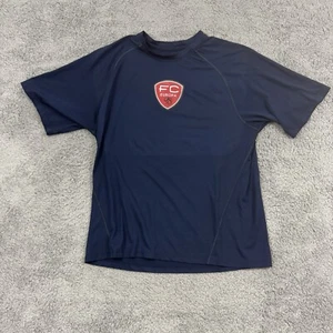 Adidas Jersey Men’s Medium Blue Climacool Soccer FC Europa Shirt Sport Futbol - Picture 1 of 7