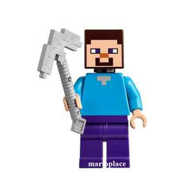 LEGO Minecraft 21113 The Cave STEVE Minifigure Figure Animal Villain