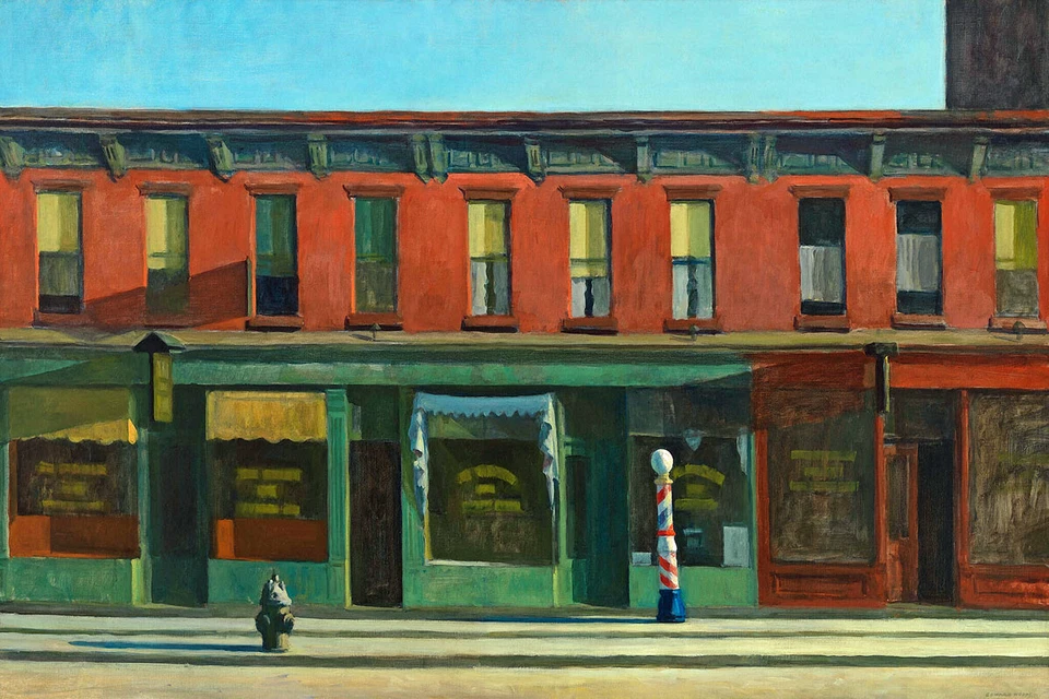 Edward Hopper Early Sunday Morning - CANVAS OR PRINT WALL ART - Image 1 of 1