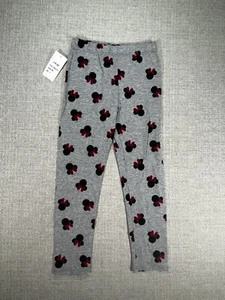 Disney Pants 5 Gray Minnie Elastic Outdoors Stretch Classic Girls - Picture 1 of 8
