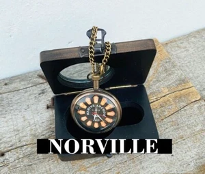 Designer Pocket Watch Brass Antique Watch For Men Women Birthday Wedding Gift - Picture 1 of 5