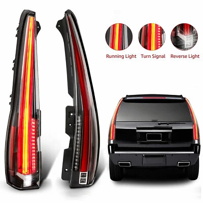 LED Tail Lights For Cadillac Escalade 2007-2014 Rear Lamp 2016 Version Assembly Foto 1 de 4