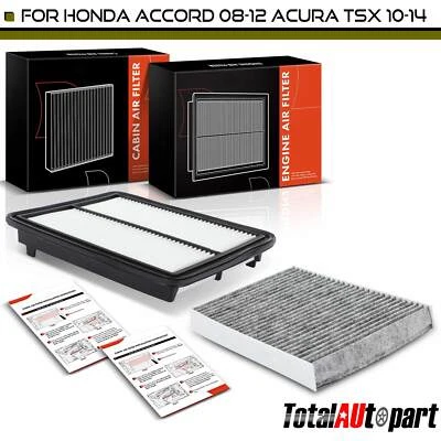 Filtro de aire de motor y cabina para Honda Accord Accord Crosstour Acura TL TSX Foto 1 de 4