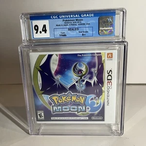9.4 CGC Pokémon Moon Nintendo 3DS 2016 A++ Y-Folds Graded - Picture 1 of 7