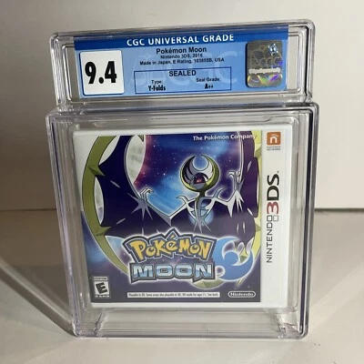 9.4 CGC Pokémon Moon Nintendo 3DS 2016 A++ Y-Folds Graded - Image 1 of 4