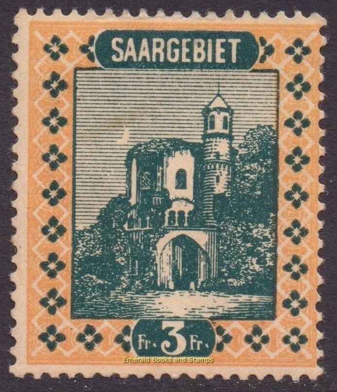 EBS Germany Saargebiet 1922 - Landscapes (III) Landschaften - Michel 96 MH* - Image 1 of 1