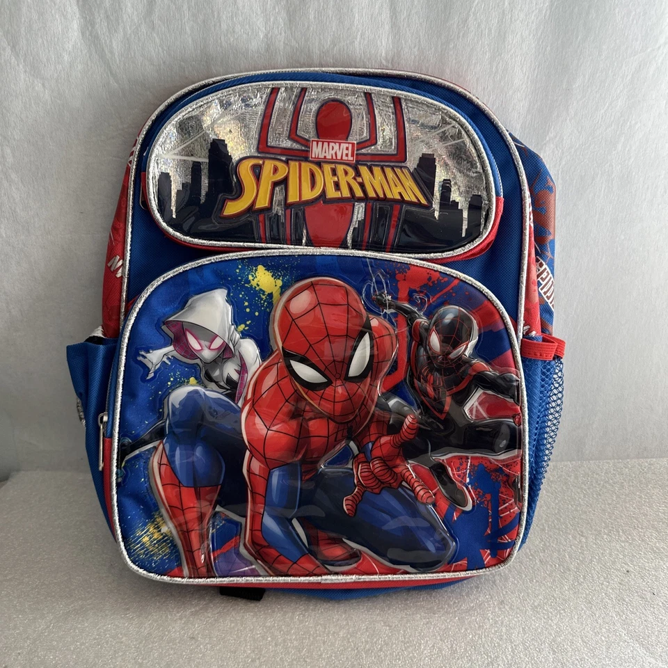 Ruz Marvel Spiderman 12" 3 D Toddler School Backpack Boy's Book Bag - Image 1 of 4