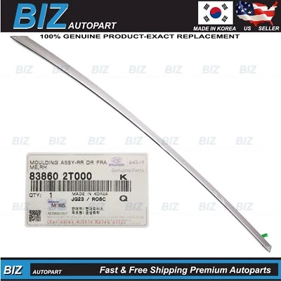 Genuine Rear Door Frame Molding RIGHT RH for 2011-2016 Kia Optima 83860-2T000 - Imagem 1 de 4