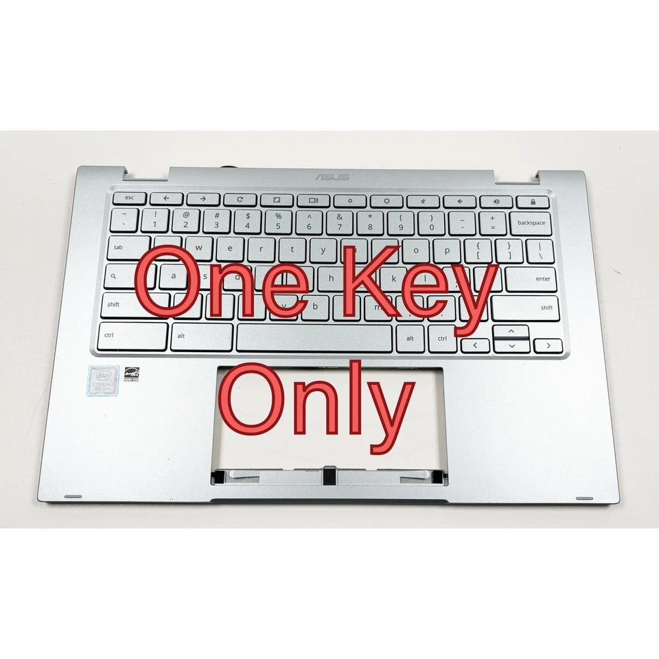 华硕 Chromebook C433T C434T 美国键盘单键帽 + 铰链原装 — 第 1/1 张图片