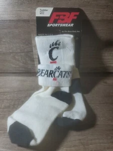 1 PAIR Cincinnati Bearcats Print Socks Size Toddler 3-8 - Picture 1 of 2