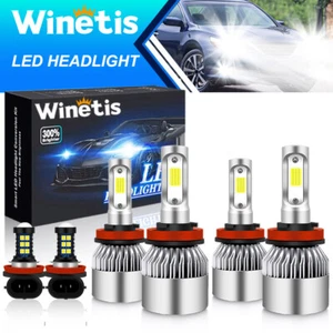 6Pcs H11 LED Headlights + Fog Light Bulbs Kit For Nissan Altima 2007-2018 White - Picture 1 of 9