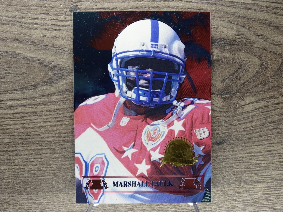 1996 CE President's Reserve Tanned Rested Ready CS/500 #19 Marshall Faulk /500 - Image 1 of 2