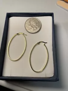 Oblong 18k Solid Saudi Gold - Picture 1 of 2