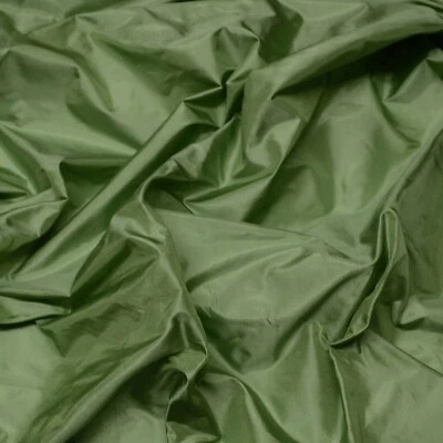Sage Green Tissue Taffeta Silk, 100% Silk Fabric By The Yard, 44" Wide (TS-7338) - Image 1 of 3