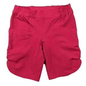 Columbia Omni-Shield Bermuda Shorts  Girls Youth XS  Ruched Outdoor Trail  Pink - Picture 1 of 7
