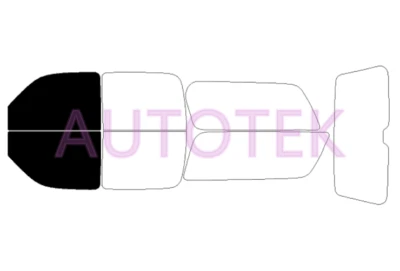 Película precortada ventanas delanteras de dos puertas cualquier tono para GMC Yukon XL 2000-2006 Foto 1 de 4