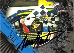@@Mark Martin signed 2009 WHEELS MAIN EVENT card NASCAR #61 HOF @@
