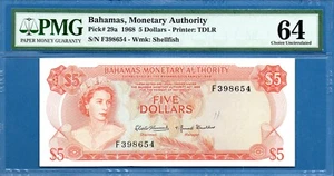 Bahamas, 5 Dollars, 1968, UNC-PMG64, P29a - Picture 1 of 2