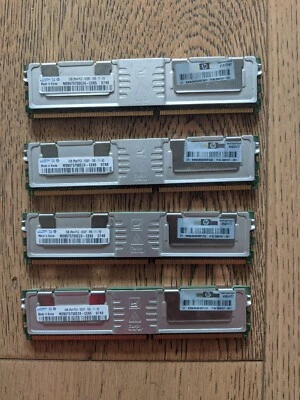 Lotto 4x Samsung 2Rx4 2gb M395T5750EZ4 CE66 DDR2 FB-DIMM PC2-5300 667 mhz ECC - Immagine 1 di 3