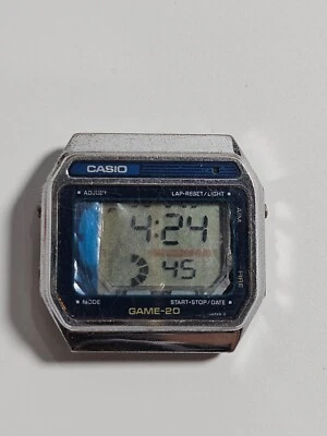 Movimiento Reloj Casio Game GM-20 Mod 165 funciona PARA REPUESTOS O REPARACIÓN Usado Foto 1 de 4