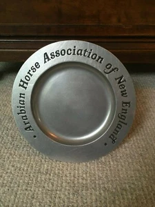 Arabian Horse Association of New England Pewter Plate Carson Freeport PA - Picture 1 of 3