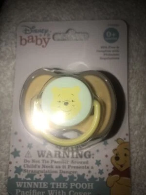 Chupete Disney Baby Winnie The Pooh 0+ meses nuevo en paquete amarillo sin BPA Foto 1 de 3