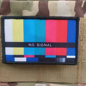 NO SIGNAL Sarcastic Funny Tactical Morale Patch Hook and Loop - Picture 1 of 2