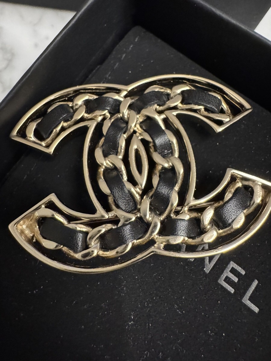 CHANEL Leather Fashion Brooches & Pins for sale | eBay CHANEL Leather Fashion Brooches & Pins for sale | eBay