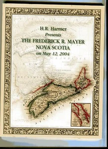 FREDERICK MAYER NOVA SCOTIA STAMP CATALOG 2004 NY Auction TPB Illustrated - Imagen 1 de 3