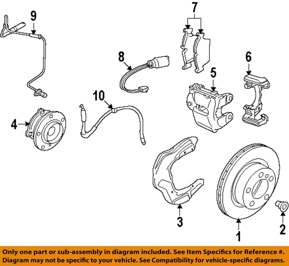 Componentes de freno BMW OEM 11-15 328i xDrive - Indicador de desgaste 34356792561 Foto 1 de 1