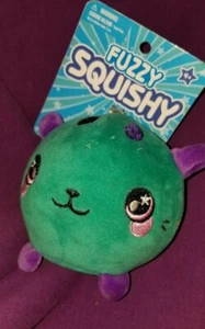 Fuzzy Squishy Plush 3.5" Teal Horned Cat **PRICE REDUCED** - Picture 1 of 1