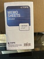 500 Sheets 3 x 5 Inches 7860 White TOPS Memo Sheets 500 Sheets 3 x 5 Inches 7860 White TOPS Memo Sheets