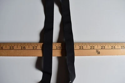 BLACK SOLID  GROSGRAIN  RIBBON  3/4  INCH WIDE X  3 PIECES  TOTAL 5 YARDS - Image 1 of 2