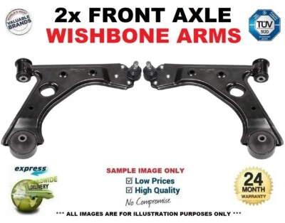 2x Front Axle WISHBONE TRACK CONTROL ARMS for OPEL CORSAVAN D 1.2 2010-2014 - Image 1 of 4