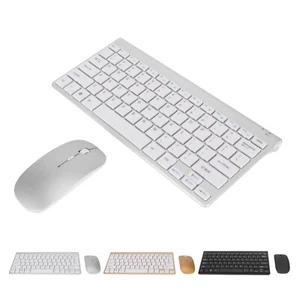 KIT TASTIERA E MOUSE WIRELESS SENZA FILI ELEGANTE E SOTTILE PER CASA UFFICIO - Imagen 1 de 9