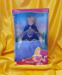 Disney Princess Aurora Sleeping Beauty Brass Key Porcelain Keepsake Doll 16" - Picture 1 of 8