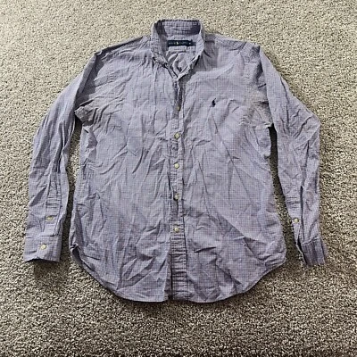 Ralph Lauren Shirt Mens Medium Colorful Plaid Casual Classic Blue Label Preppy - Image 1 of 4