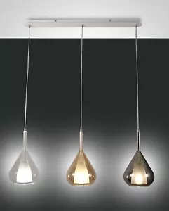FABAS LUCE Pendelleuchte Hängelampe Lila E27 3481-48-297 braun / klar / grau NKW - Bild 1 von 4