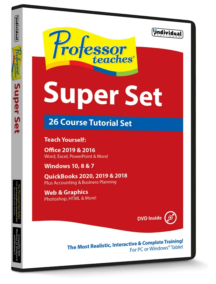 Professor Teaches Super Set (26 course Tutorial set) PC NEW! - Image 1 of 1