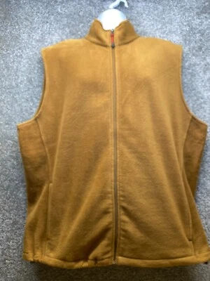 Woolrich Vest Mens XXL/2XL Chicory Full Zip Fleece Logo Pockets Outdoor Hiking - Image 1 of 4