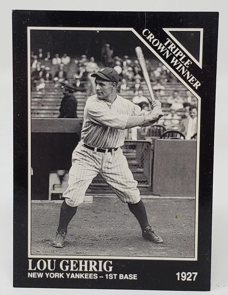 1992 Conlon Collection TSN Baseball Card # 529 Lou Gehrig New York Yankees 1927 - Image 1 of 2