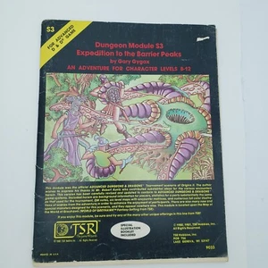 Expedition to the Barrier Peaks AD&D Module S3 1st Ed TSR with Booklet Vintage - Picture 1 of 17