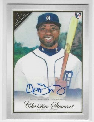 2019 Topps Gallery Auto #80 CHRISTIN STEWART Rookie Tigers - Image 1 of 2