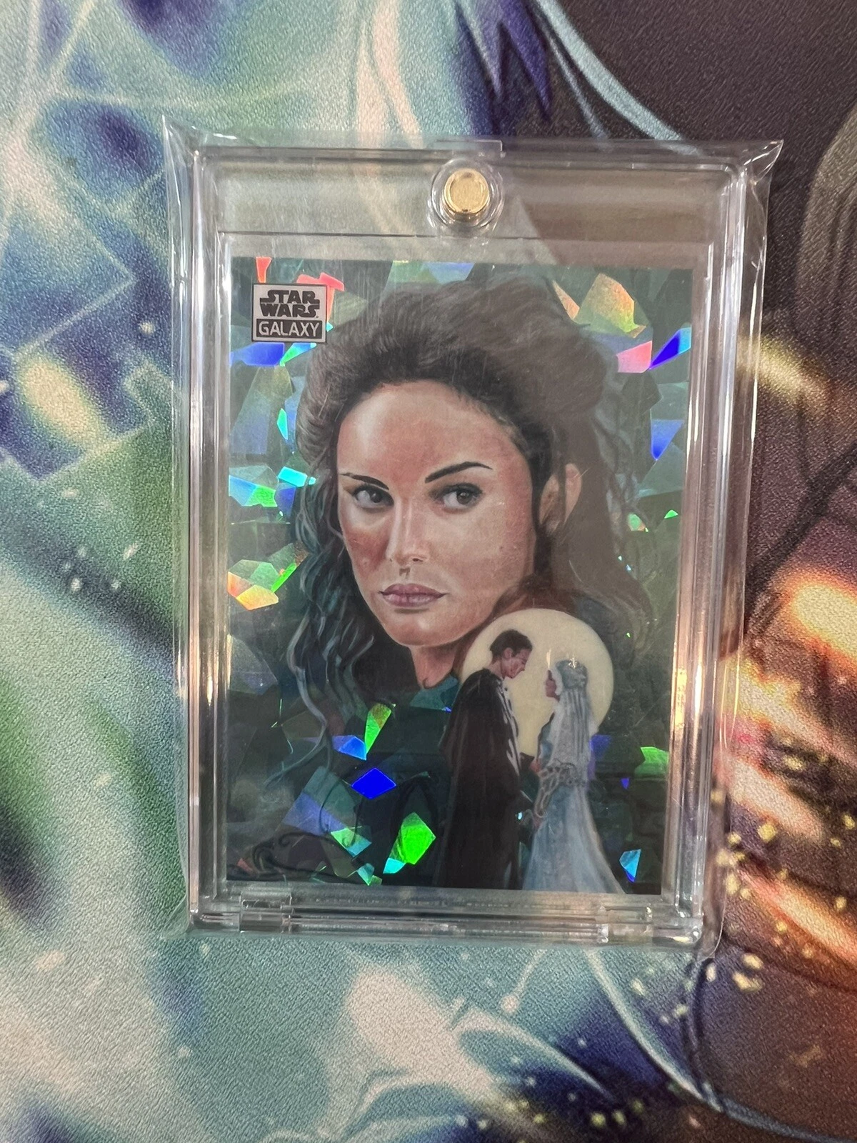 2021 Topps Star Wars Chrome Galaxy The Light Of Padme Amidala Atomic /150