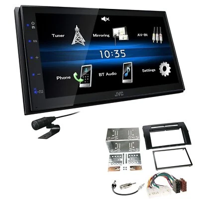 JVC 2 DIN Digital Autoradio Bluetooth USB für Toyota Corolla Verso schwarz - Bild 1 von 4