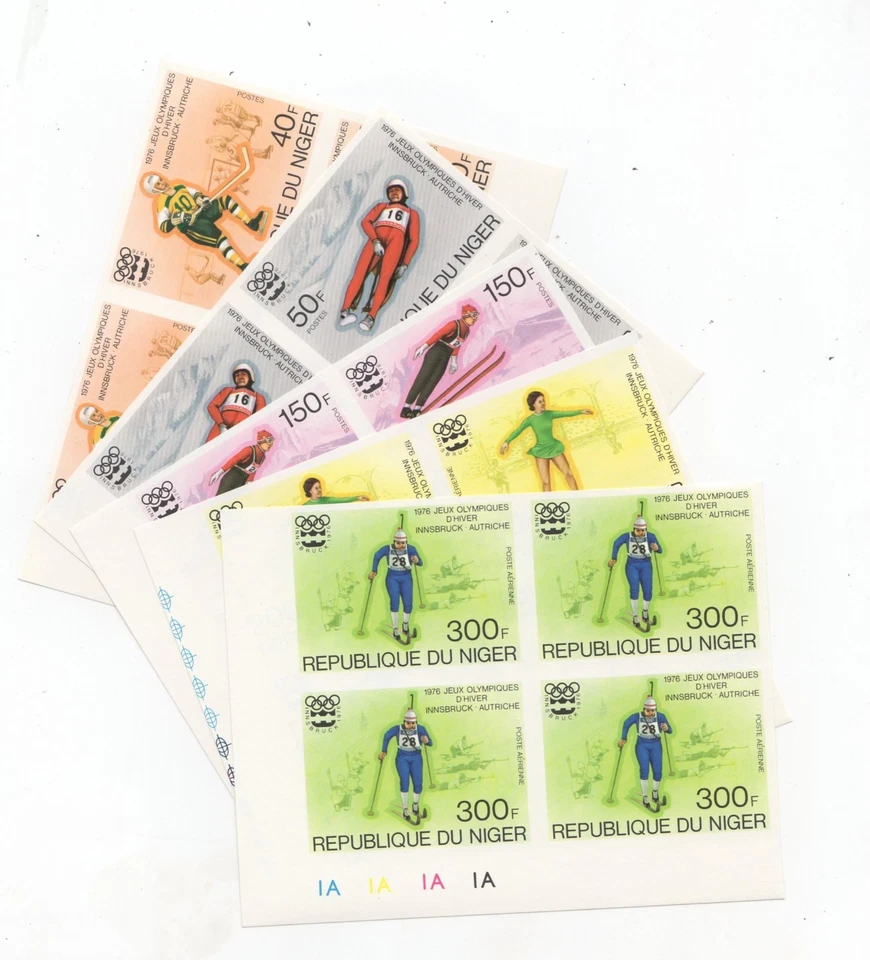 1976 年尼日尔冬季奥运会,因斯布鲁克 347-349 C266-C267 | 506-510 - Imperf 全新无标签 — 第 1/4 张图片