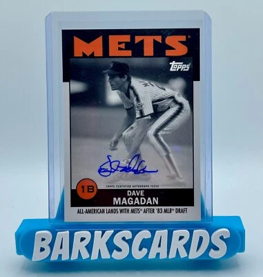 Dave Magadan 2021 Topps #18-A Once Upon A Time In Queens Auto New York Mets Foto 1 de 2
