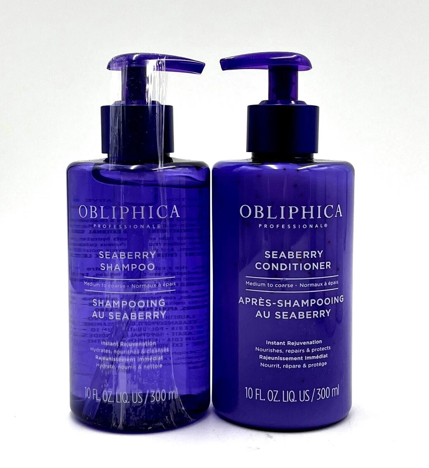 Obliphica Seaberry Shampoo & Conditioner/Medium Coarse Hair 10 oz Duo  - Image 1 of 1