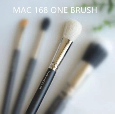 MAC 168 Large Angled Contour Brush Discontinued NEW white head cheek contour - Image 1 of 2